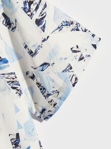 ROMWE MEN Áo sơ mi Nam Nút phía trước Tất cả trên in Kỳ nghỉ - Nhiều màu - Xem 4