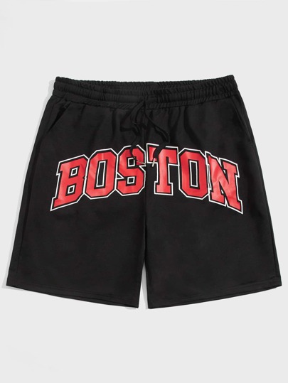 Prep Guys Letter Drawstring Shorts