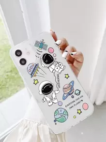 Ốp lưng điện thoại hình phi hành gia hoạt hình trong suốt của Apple, tương thích với iPhone 15/15Pro/15Plus/15Promax, phiên bản quốc tế, không phải phiên bản nội địa. - Nhiều màu - Xem 2