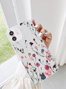 Coque De Téléphone Transparente À Motif Floral D'été Compatible Avec Apple Iphone 15/15plus/15pro/15promax - Multicolore - Voir 3