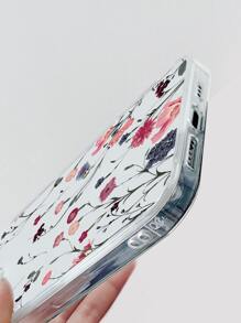 Coque De Téléphone Transparente À Motif Floral D'été Compatible Avec Apple Iphone 15/15plus/15pro/15promax - Multicolore - Voir 4