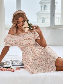 Đầm Xù Họa tiết hoa Boho - Nhiều màu - Xem 4