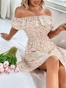 Đầm Xù Họa tiết hoa Boho - Nhiều màu - Xem 5