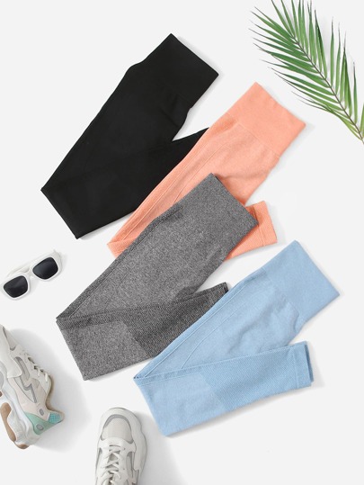 4pcs High Waist Sports Leggings