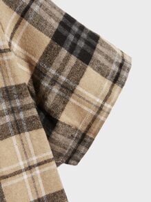 ROMWE MEN Áo sơ mi Nam Túi Nút phía trước Sọc ca rô Sẵn sàng - Nhiều màu - Xem 4