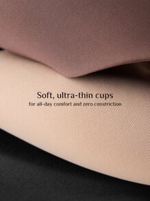 LUVLETTE Plus Plain Bralet - Apricot - View 11