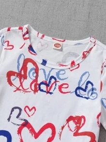 Đồ mặc nhà Trai Tim Lá thư Dễ thương - trắng - Xem 6