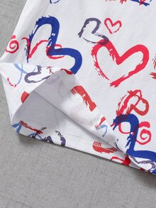 Đồ mặc nhà Trai Tim Lá thư Dễ thương - trắng - Xem 7