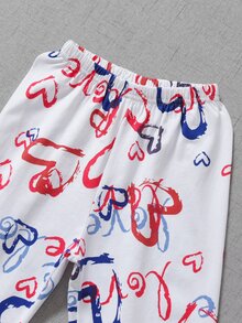 Đồ mặc nhà Trai Tim Lá thư Dễ thương - trắng - Xem 8