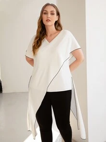 MOTF PREMIUM Top asimétrico - Blanco - Ver 4