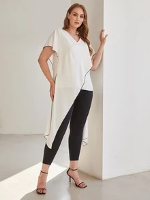 MOTF PREMIUM Top asimétrico - Blanco - Ver 6