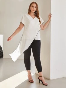 MOTF PREMIUM Top asimétrico - Blanco - Ver 7