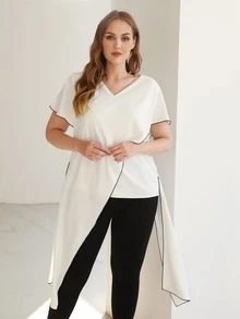 MOTF PREMIUM Top asimétrico - Blanco - Ver 9