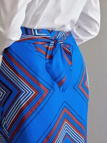 MOTF PREMIUM PLUS SCARF PRINT SKIRT - Multicolor - View 6