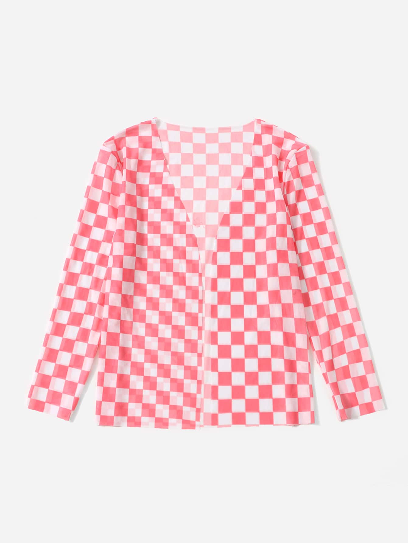 Teen Girls Plaid Kimono - Multicolor - View 1