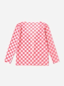 Teen Girls Plaid Kimono - Multicolor - View 2