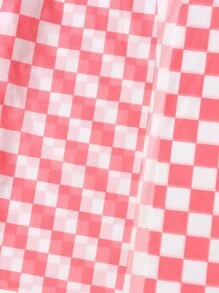 Teen Girls Plaid Kimono - Multicolor - View 5