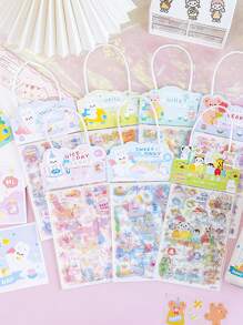 1pack Cartoon Graphic Random DIY Sticker - Multicolor - View 4