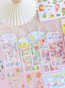 1pack Cartoon Graphic Random DIY Sticker - Multicolor - View 5
