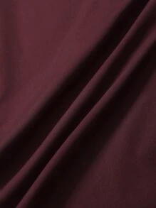 Manfinity Homme 男士前紐扣襯衫 - 酒紅色 - 查看 5