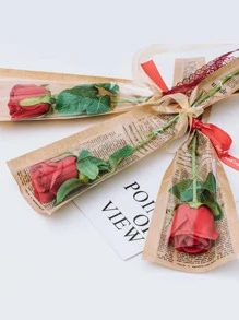 5/10个牛皮纸花束包装袋（不含鲜花和丝带） - 彩色 - 查看 2
