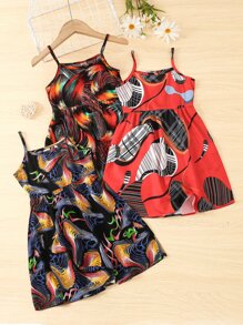 Đầm bé gái Đồ họa Boho - Nhiều màu - Xem 1