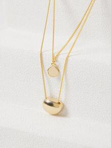 MOTF PREMIUM 2PCS FIGURE CHARM NECKLACE Copper Jewelry