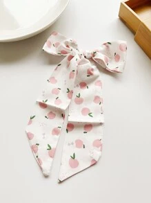 水果印花髮帶 - 白色 - 查看 3