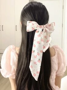 水果印花髮帶 - 白色 - 查看 4