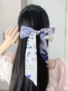 Dây buộc tóc in hoa - Nhiều màu - Xem 2