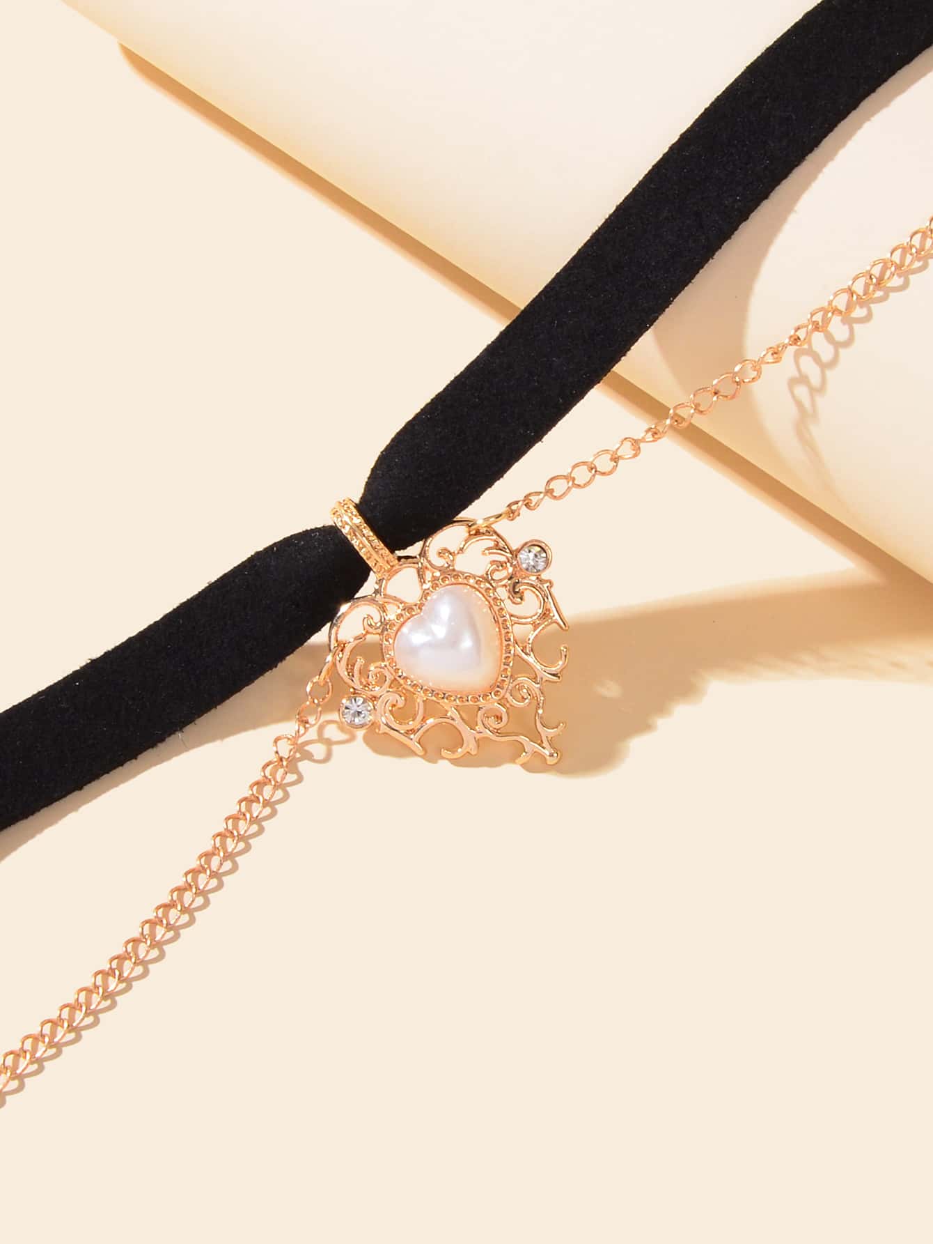 Heart Decor Layered Choker Valentines,Mom,Mother,Mother's Day,Gift