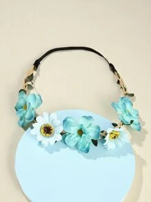 花朵裝飾髮帶 - 彩色 - 查看 1