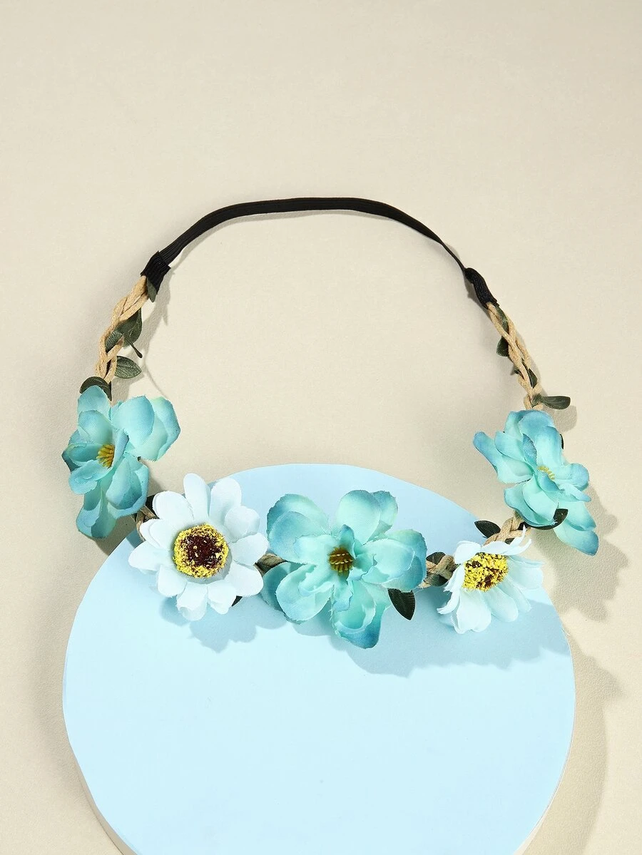 花朵裝飾髮帶 - 彩色 - 查看 1