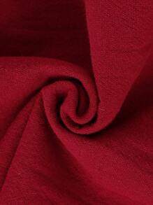 SHEIN Baby Girl Floral Appliques Frill Trim Keyhole Back Romper With Headband