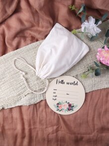 嬰兒花卉和字母圖案拍攝套裝 - 彩色 - 查看 2