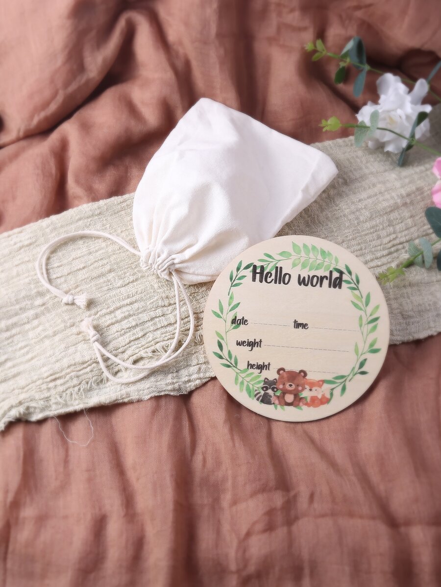 Newborn Doublesided Letter Milestones Photography Prop SHEIN UK