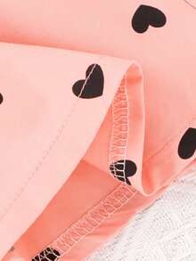 Đầm bé gái Nơ trước Nút phía trước Tim Dễ thương - Nhiều màu - Xem 7