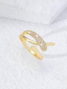 Vòng cửa tay áo Khối Zirconia  Trang trí - Vàng - Xem 1