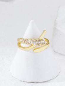 Vòng cửa tay áo Khối Zirconia  Trang trí - Vàng - Xem 2