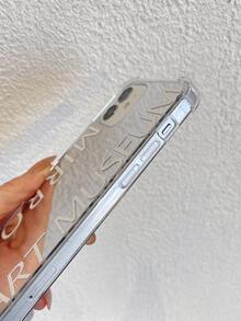 Letter Graphic Mirror Phone Case - Multicolor - View 4
