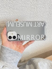 Letter Graphic Mirror Phone Case - Multicolor - View 5
