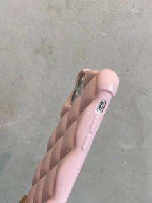 苹果菱形亮粉色防震TPU软壳适用于 16/16 Pro/16 Pro Max防水防摔防刮 - 粉色 - 查看 8