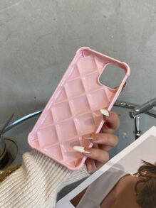 苹果菱形亮粉色防震TPU软壳适用于 16/16 Pro/16 Pro Max防水防摔防刮 - 粉色 - 查看 2