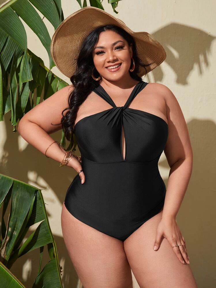 プラス ソリッド ワンピース水着 | SHEIN JAPAN