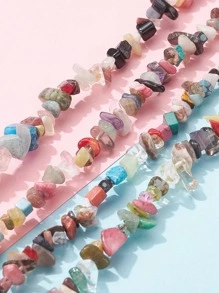 Phụ kiện trang sức tự làm bằng đá 1strand - Nhiều màu - Xem 1