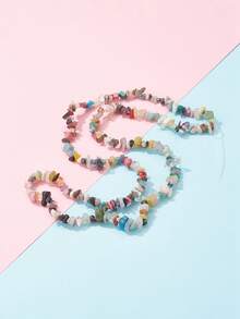 Phụ kiện trang sức tự làm bằng đá 1strand - Nhiều màu - Xem 3