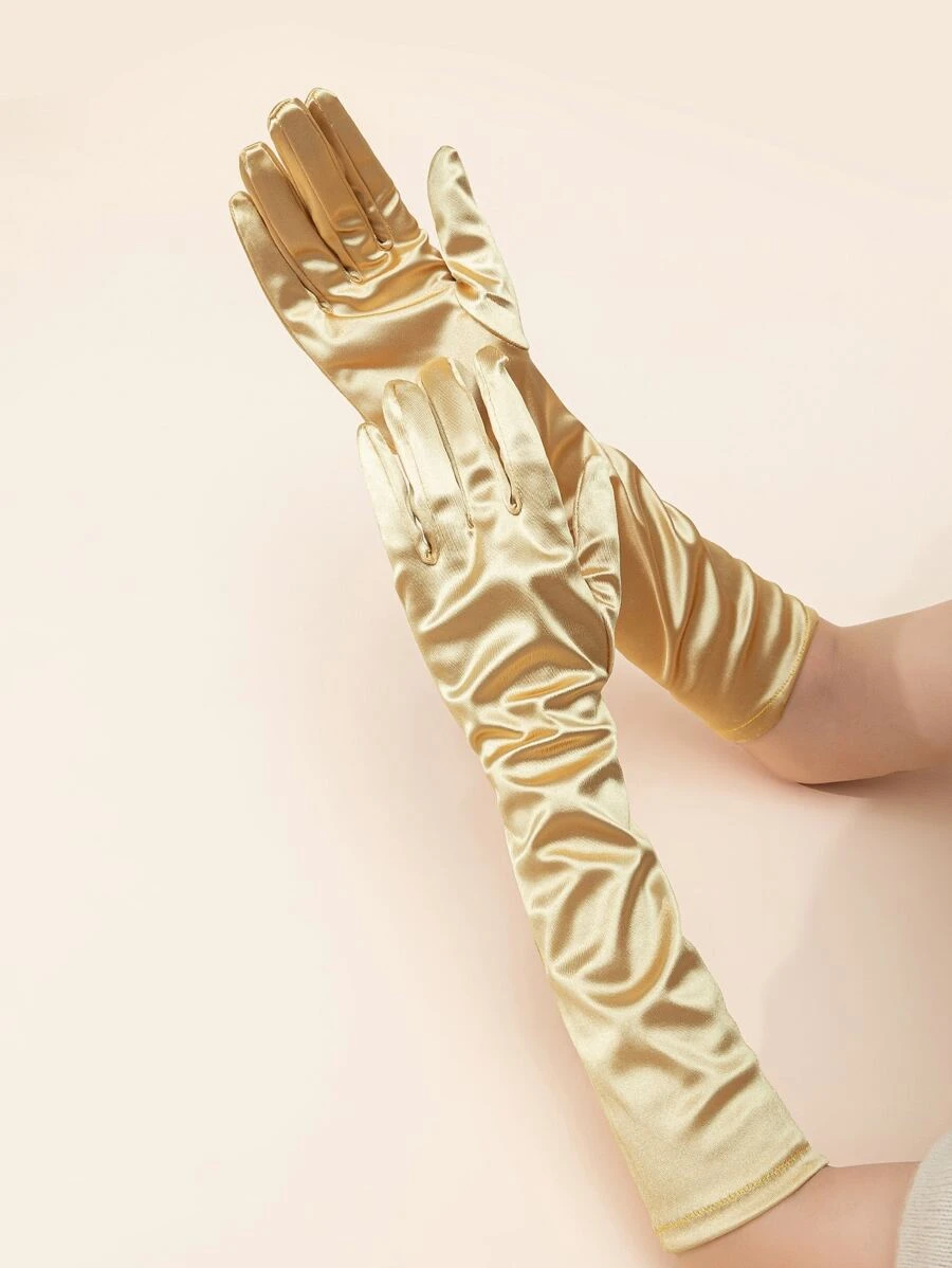 素色護肘手套 - 香檳色 - 查看 1