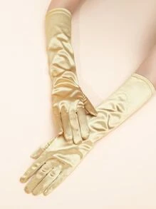 素色護肘手套 - 香檳色 - 查看 2