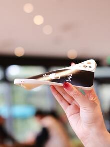 เคสโทรศัพท์ สองสี พิมพ์ลายรูปถ้วยกาแฟ - สีดำและสีขาว - ดู 5