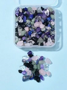 1盒石頭DIY首飾配件 - 彩色 - 查看 1